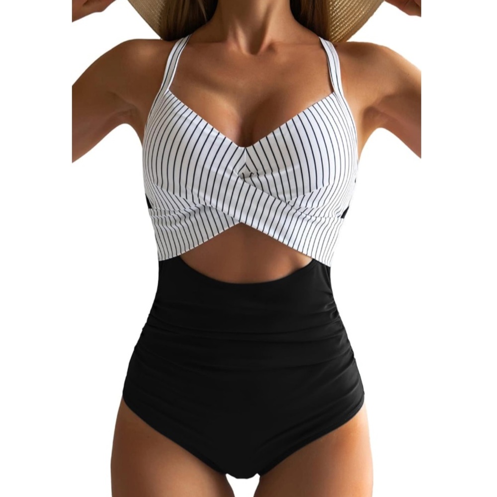 NWT Eomenie One Piece Cutout Swimsuit